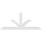 Ekena Millwork Richland Architectural Grade PVC Gable Bracket, 108"W x 45"H x 6"D x 6"F, 10/12 Pitch GBP108X45X0606RIC00 - alternate 4